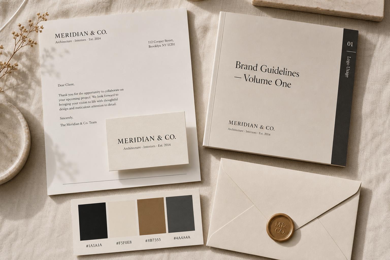 Conceptual printed identity materials