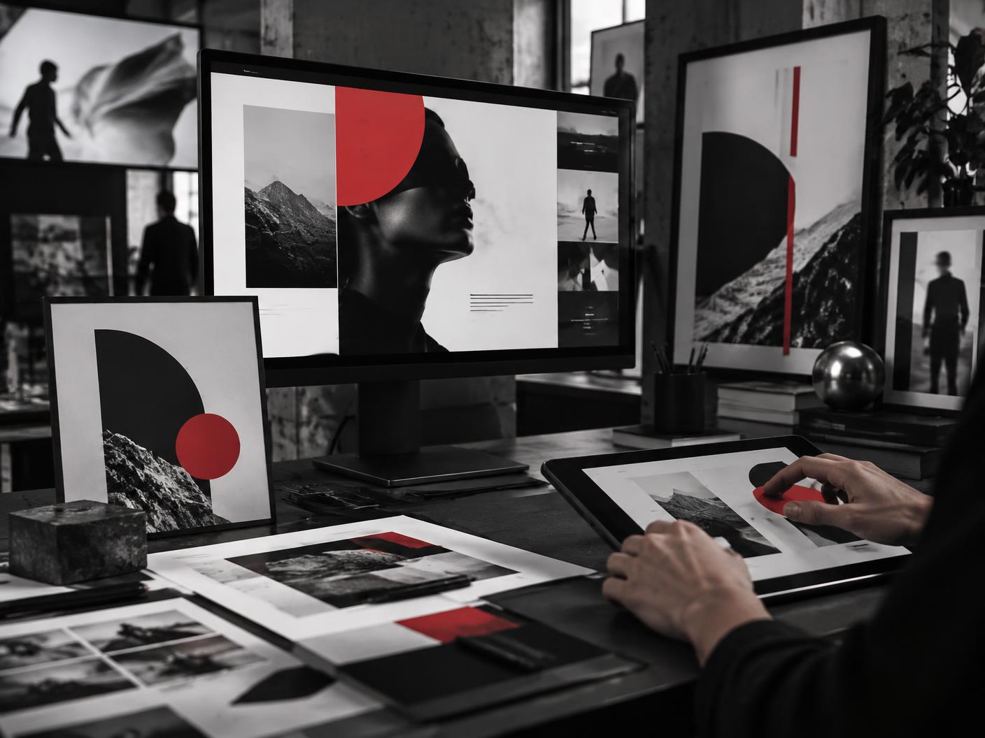 Conceptual brand and digital campaign production environment