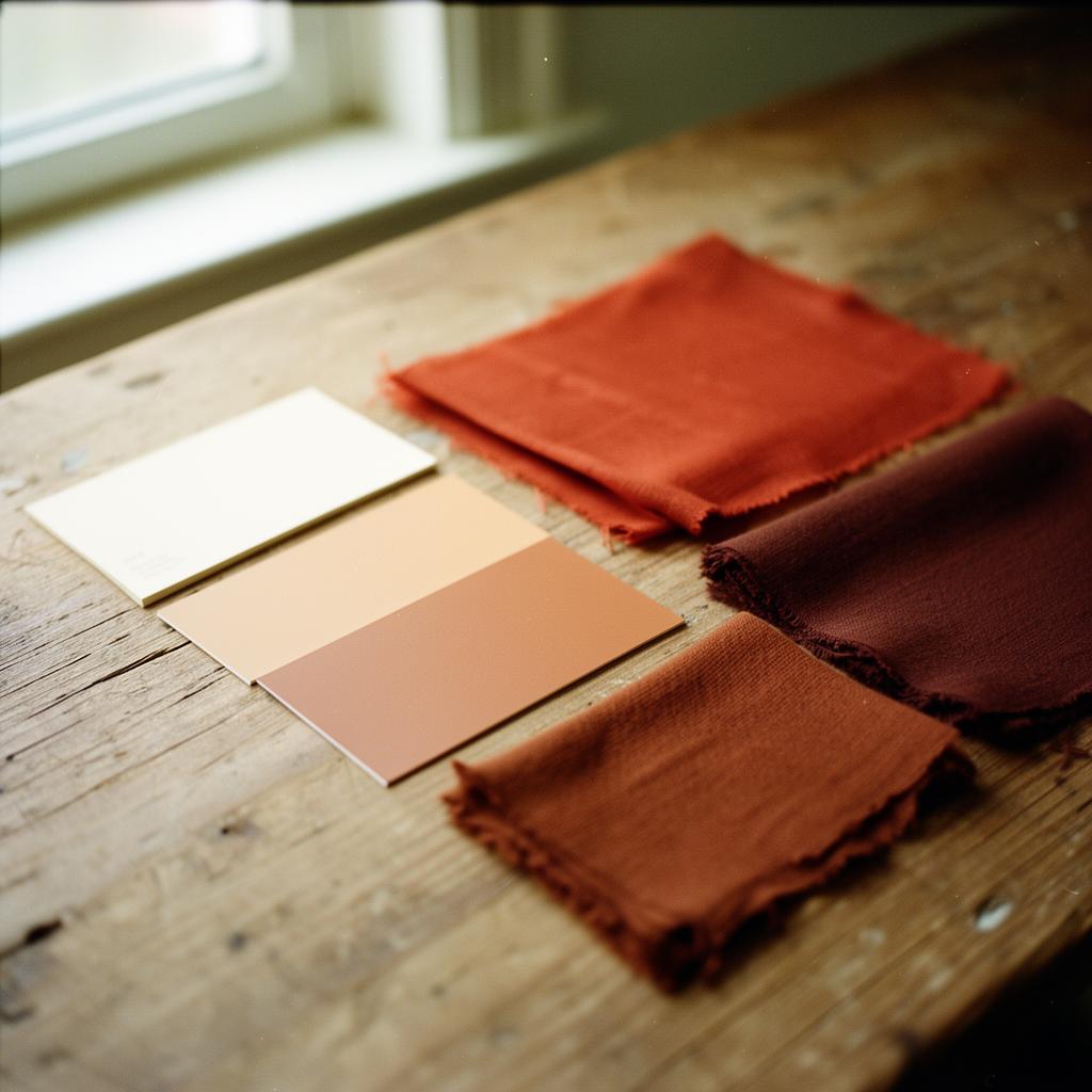 Conceptual palette and material studies