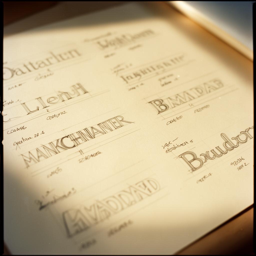 Conceptual typography studies